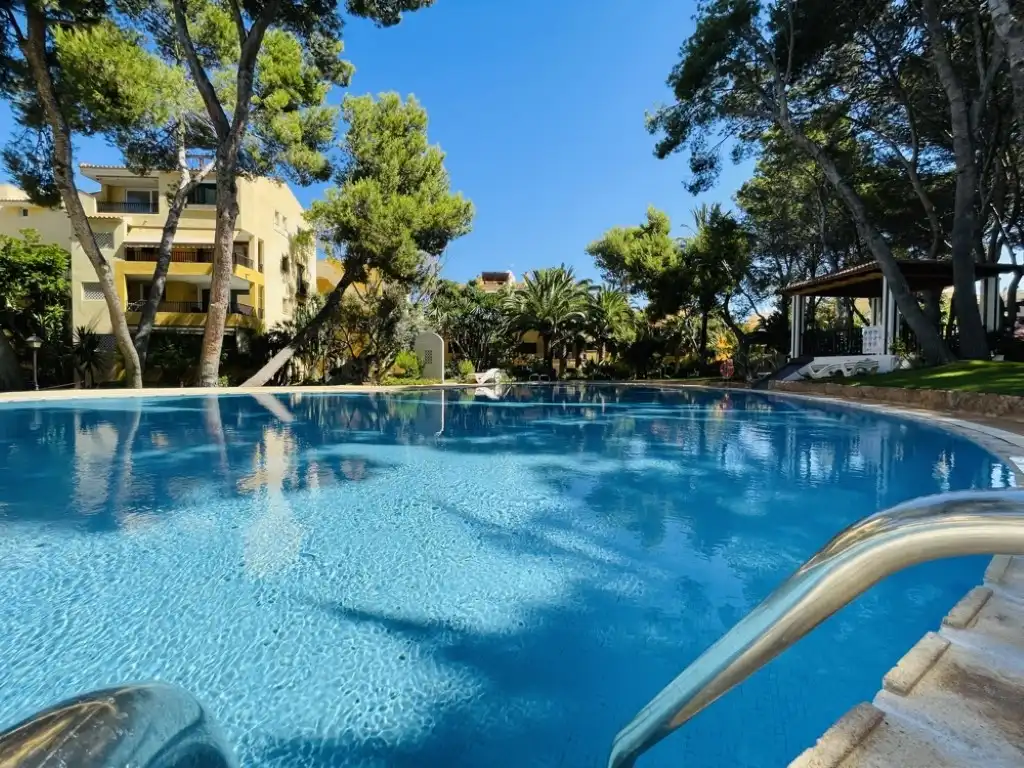 Schwimmbecken von Wohnungen zur Miete in Calvià mit Klimaanlage, Terrasse und Schwimmbad