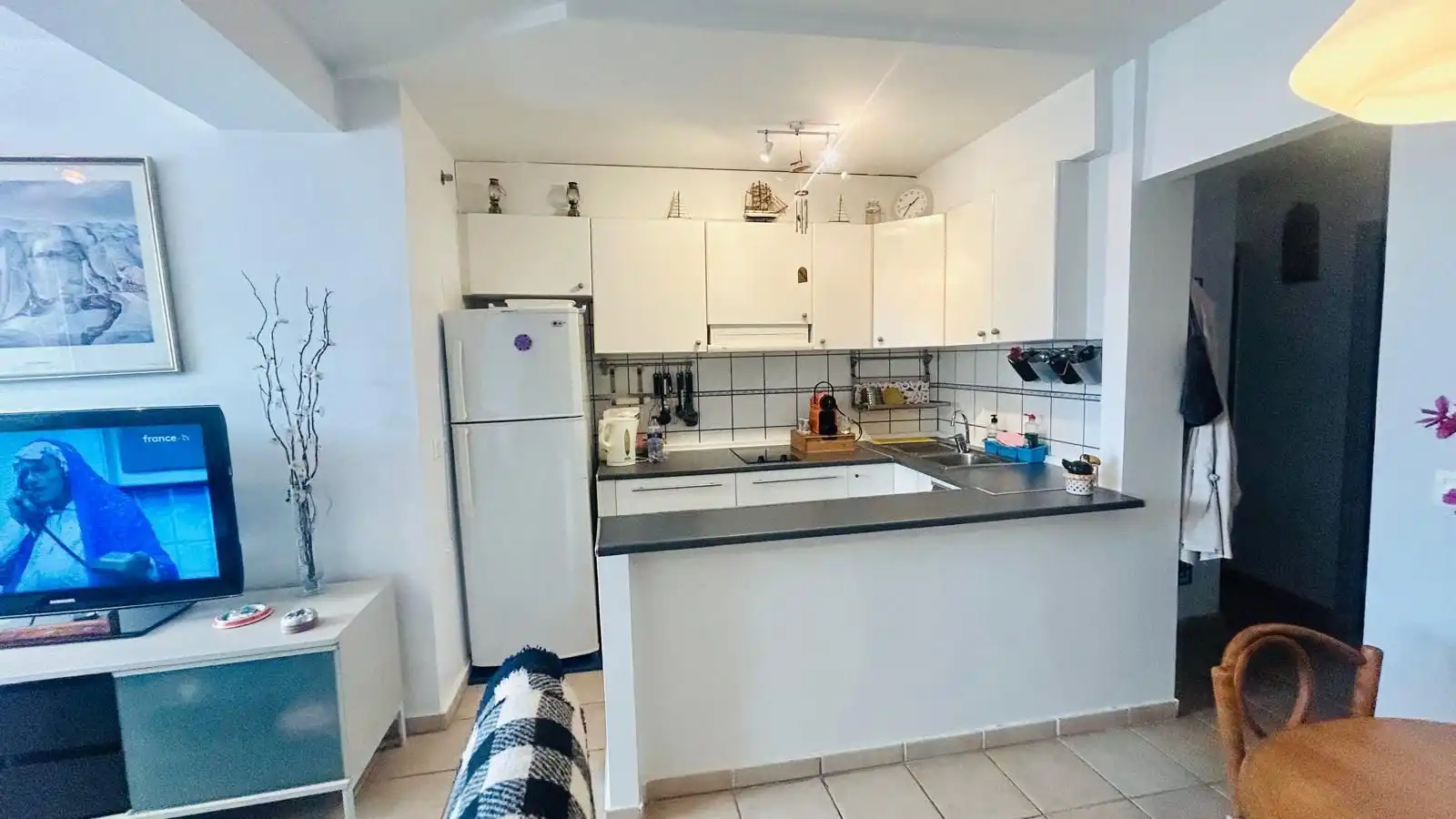 Cocina de Apartamento en venta en Empuriabrava con Aire acondicionado, Terraza y Piscina comunitaria