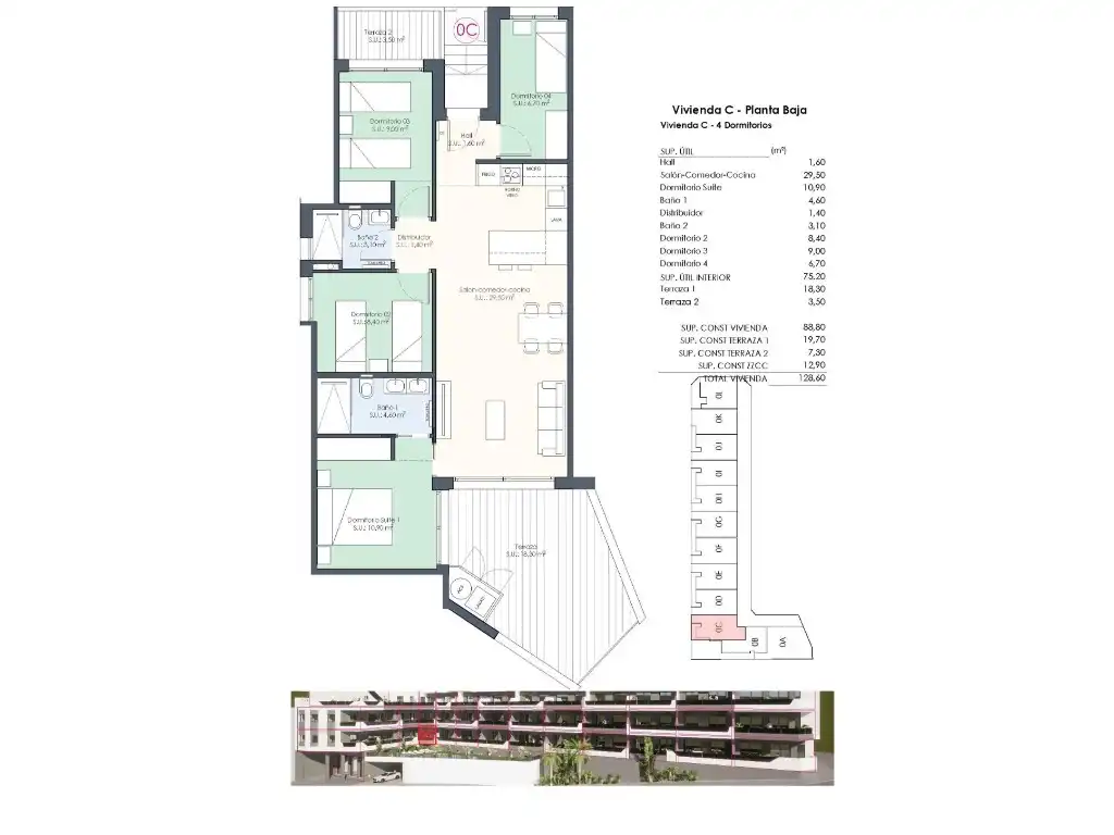 Appartement compact avec piscine à vendre à Benijófar, imagen 33
