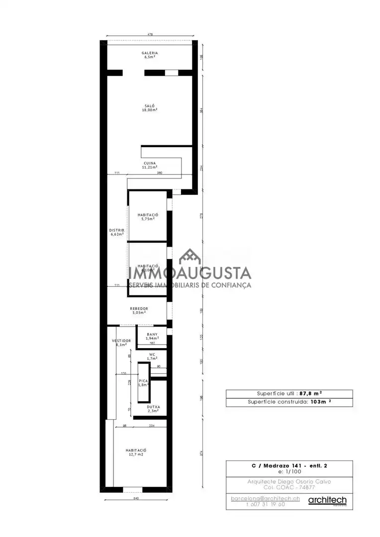 Piso con terraza en venta en Sarrià - Sant Gervasi, imagen 50