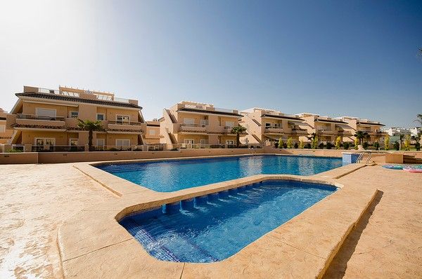 Swimming pool of Flat for sale in Pilar de la Horadada  with Air Conditioner, Heating and Private garden