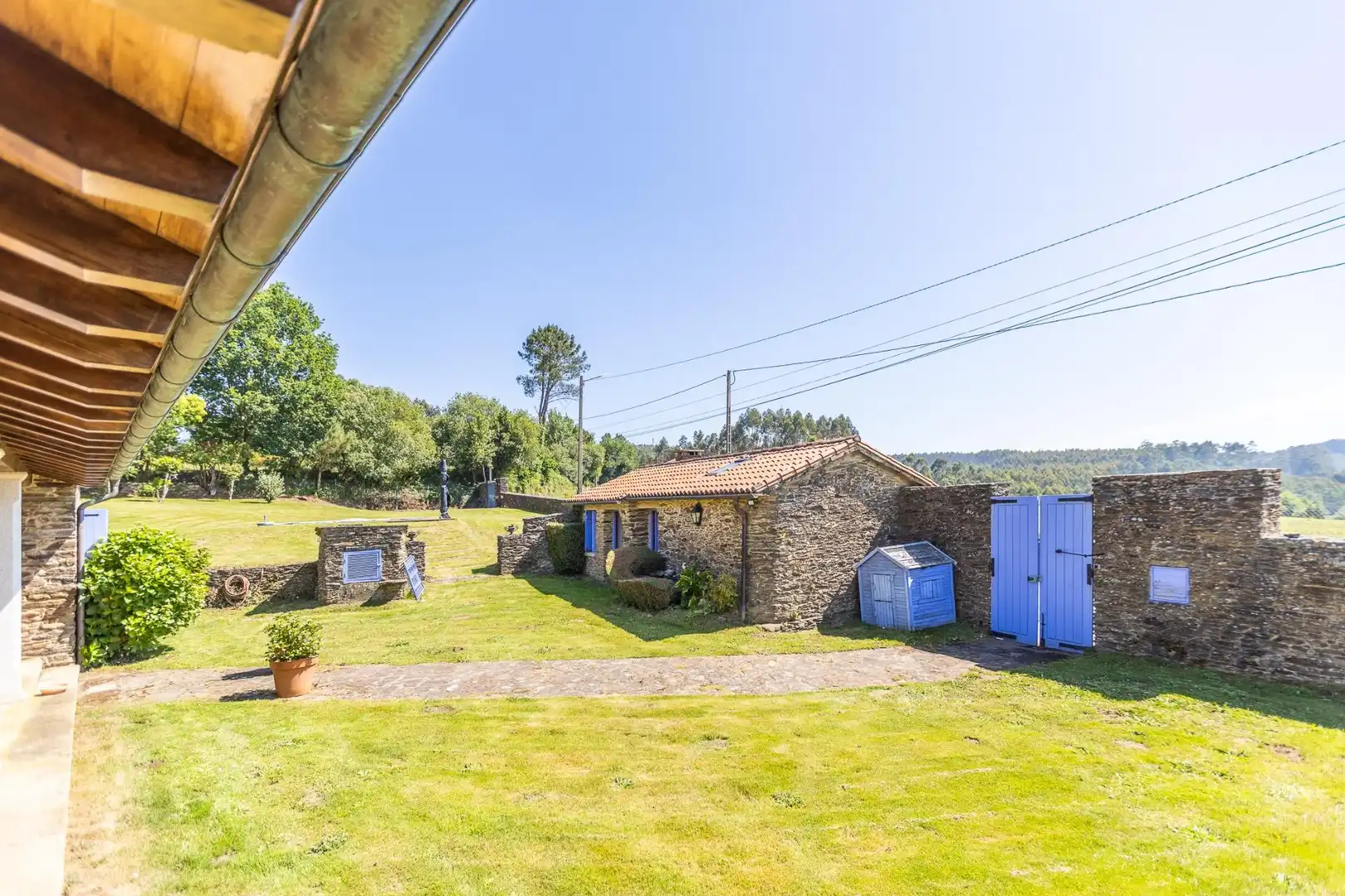 Jardín de Casa o chalet en venta en O Pino  con Calefacción, Jardín privado y Terraza