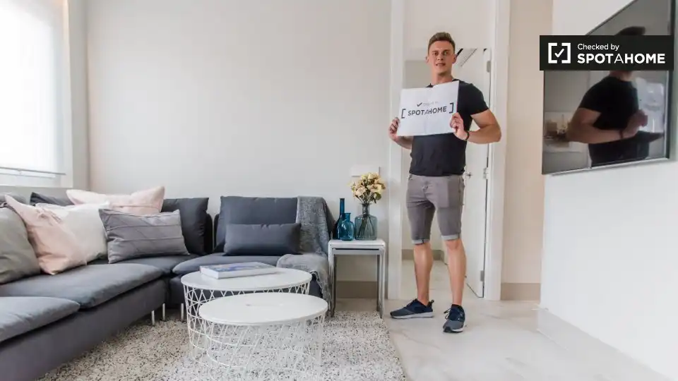 Sala de estar de Piso de alquiler en Valencia con Aire acondicionado, Calefacción y Amueblado