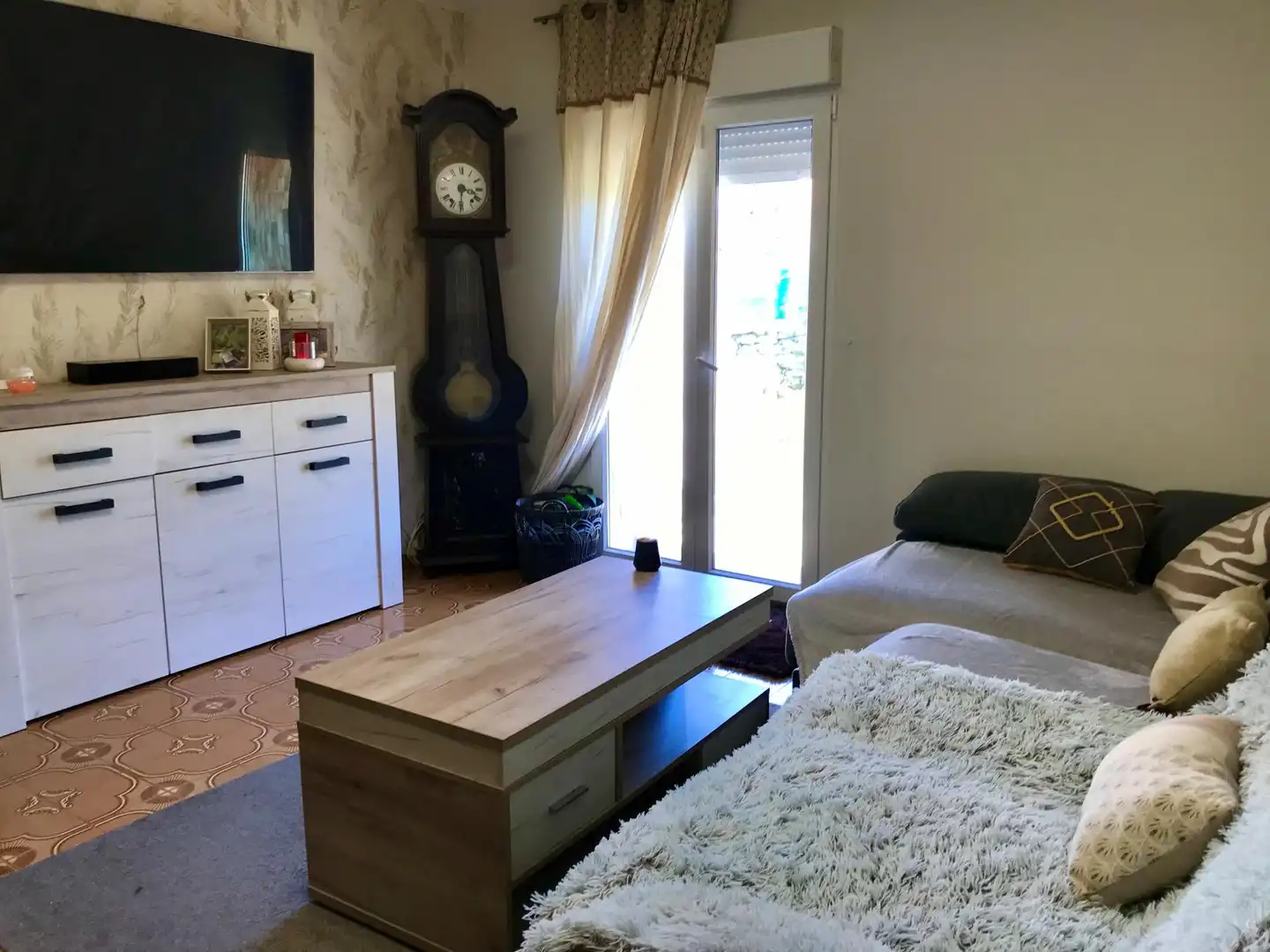 Sala d'estar de Casa o xalet en venda en Porto do Son amb Calefacció, Terrassa i Balcó