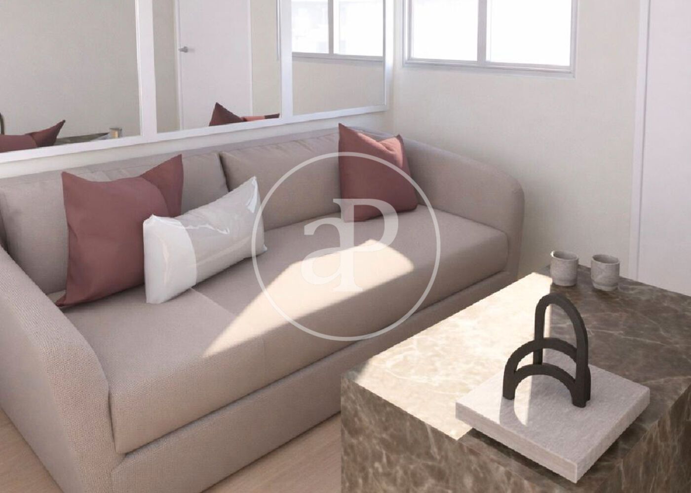 Sala d'estar de Pis en venda en  Madrid Capital amb Aire condicionat, Calefacció i Moblat