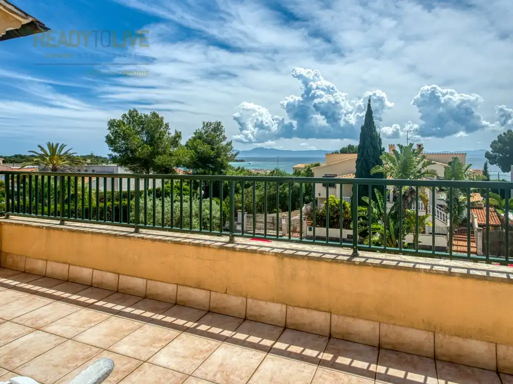 Garten von Einfamilien-Reihenhaus zum Verkauf in Alcúdia mit Klimaanlage, Privatgarten und Terrasse