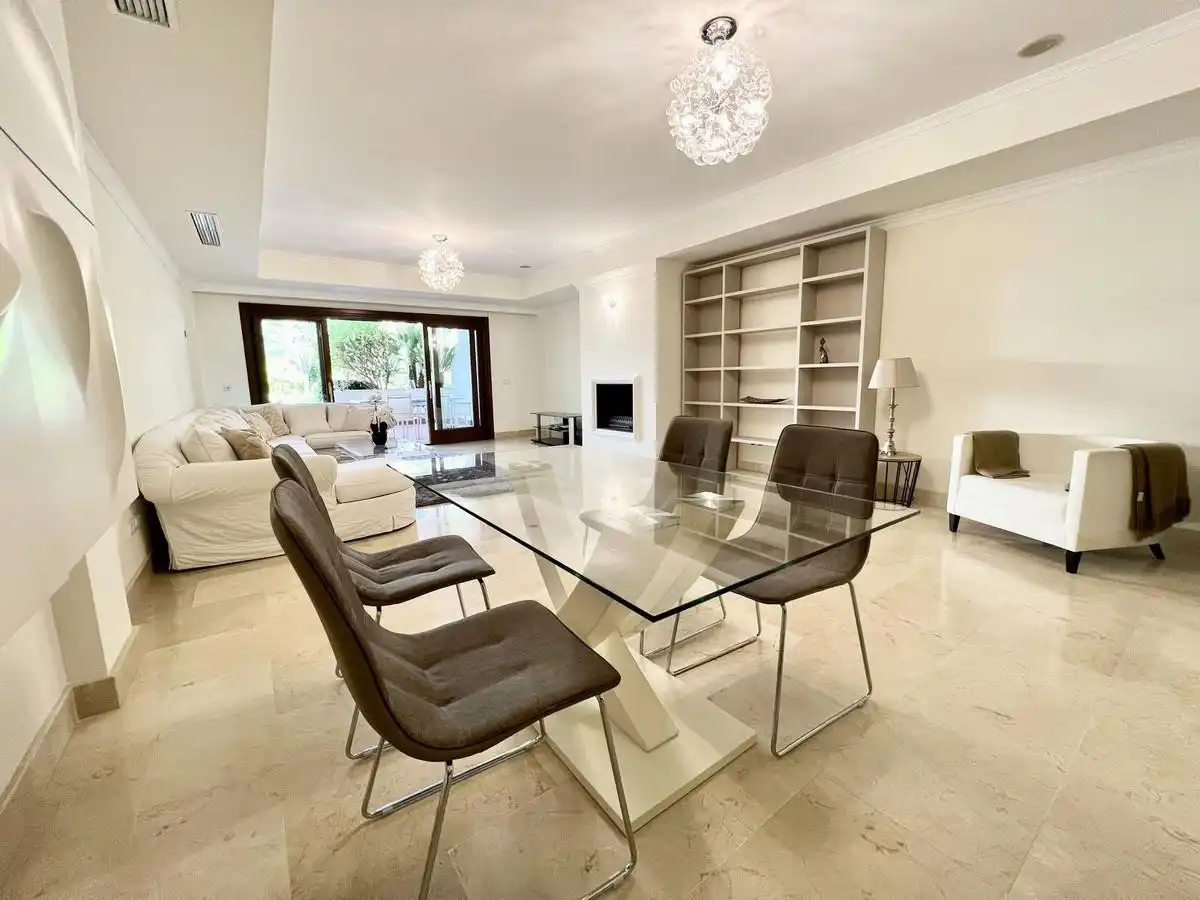 Dining room of Ground floor for rent in Marbella  with Air Conditioner, Private garden and Terrace