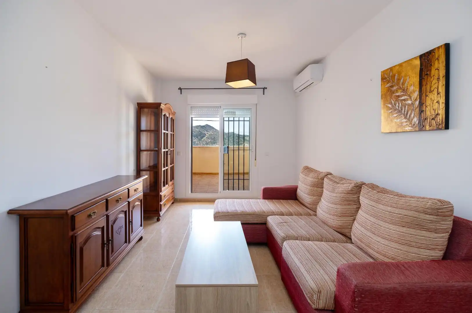Wohnzimmer von Wohnung zum Verkauf in Almogía mit Klimaanlage, Terrasse und Abstellraum