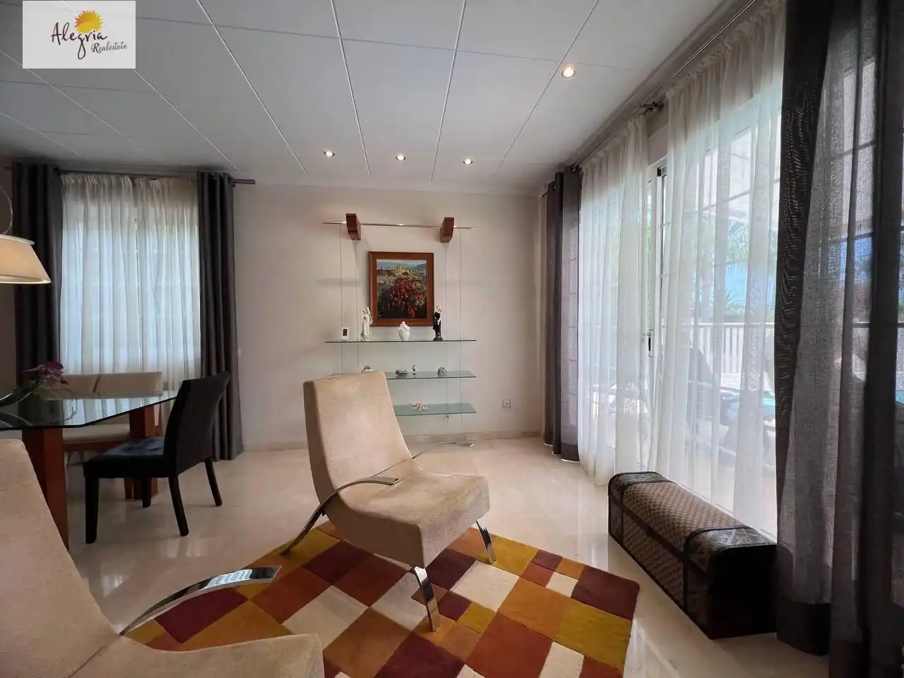 Sala de estar de Casa o chalet en venta en Cullera con Aire acondicionado, Calefacción y Jardín privado
