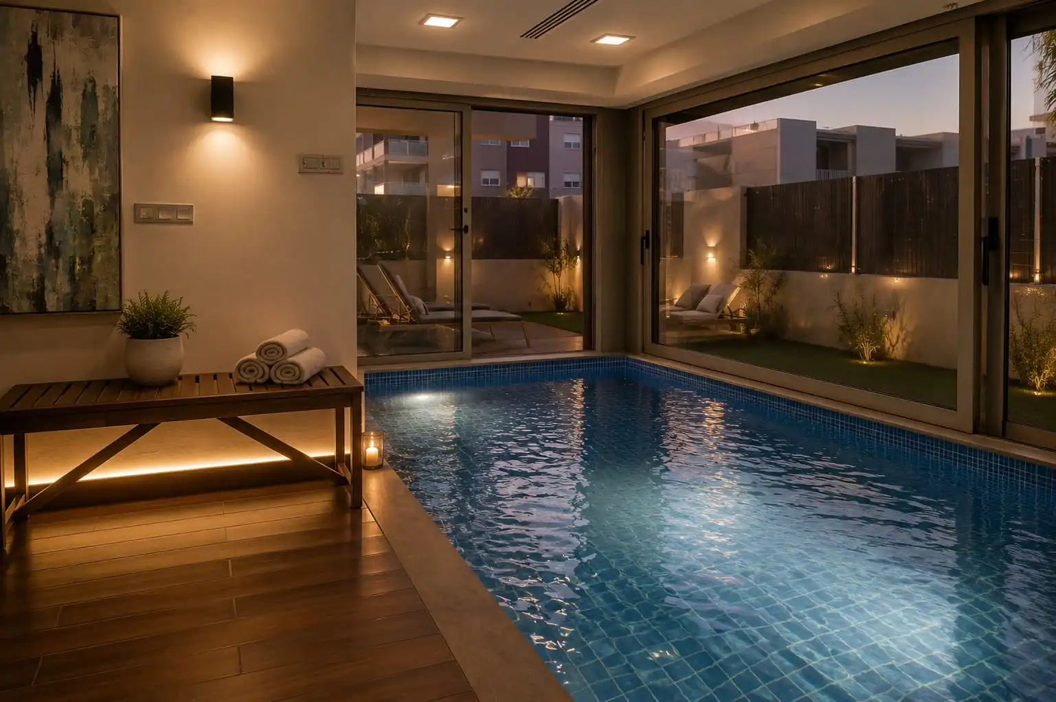 Piscina de Casa o chalet en venta en Miramar con Aire acondicionado, Calefacción y Jardín privado
