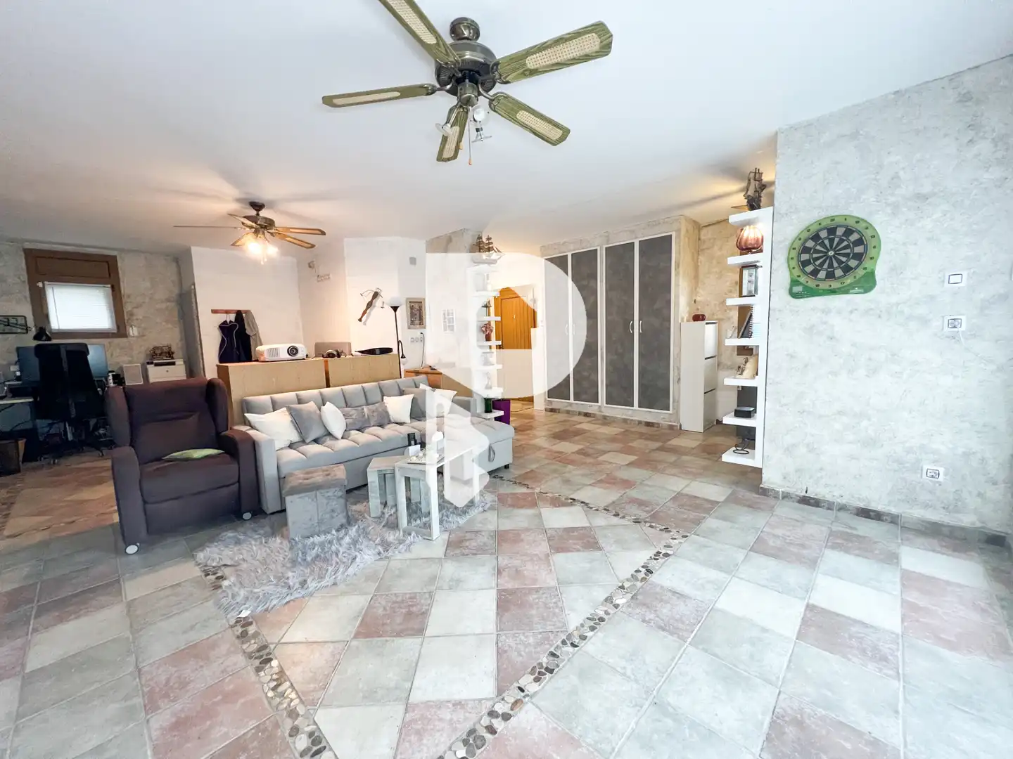Sala de estar de Casa o chalet en venta en Vallirana con Aire acondicionado, Calefacción y Terraza