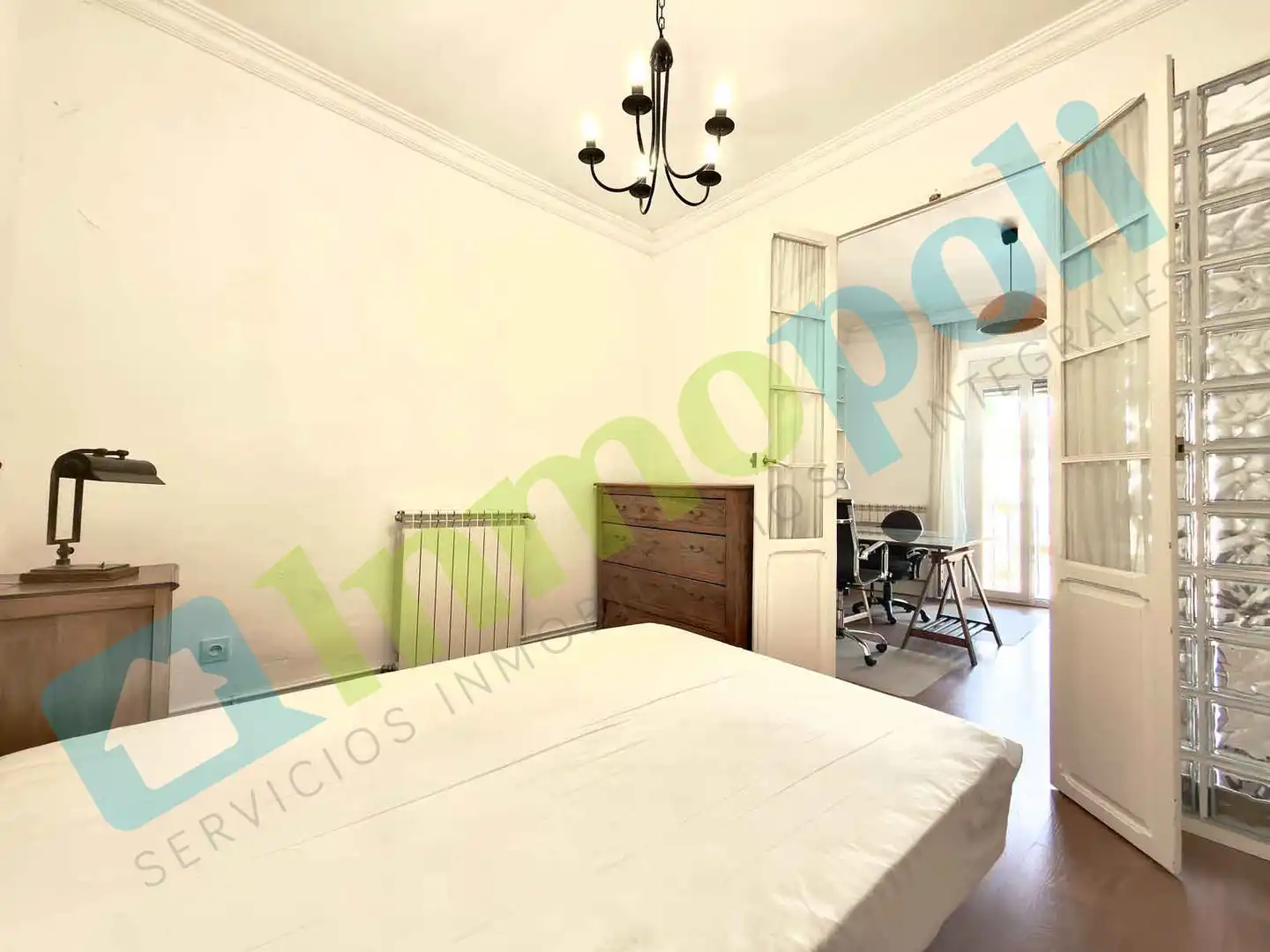 Bedroom of Flat for rent in Badajoz  with Air Conditioner, Heating and Furnished