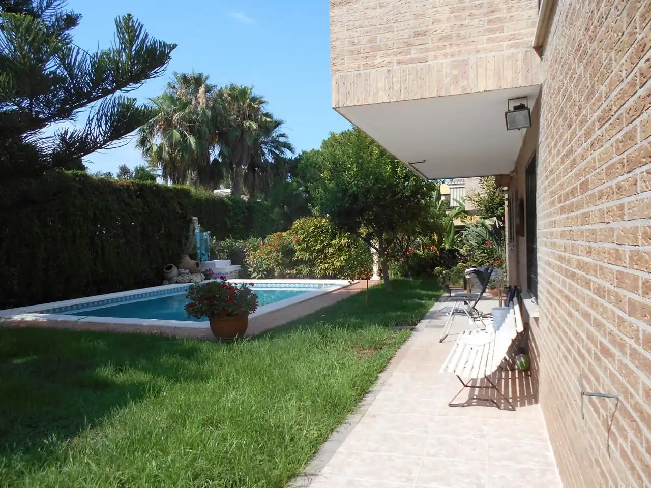 Garden of Houses for sale in Burriana / Borriana  with Air Conditioner, Private garden and Terrace