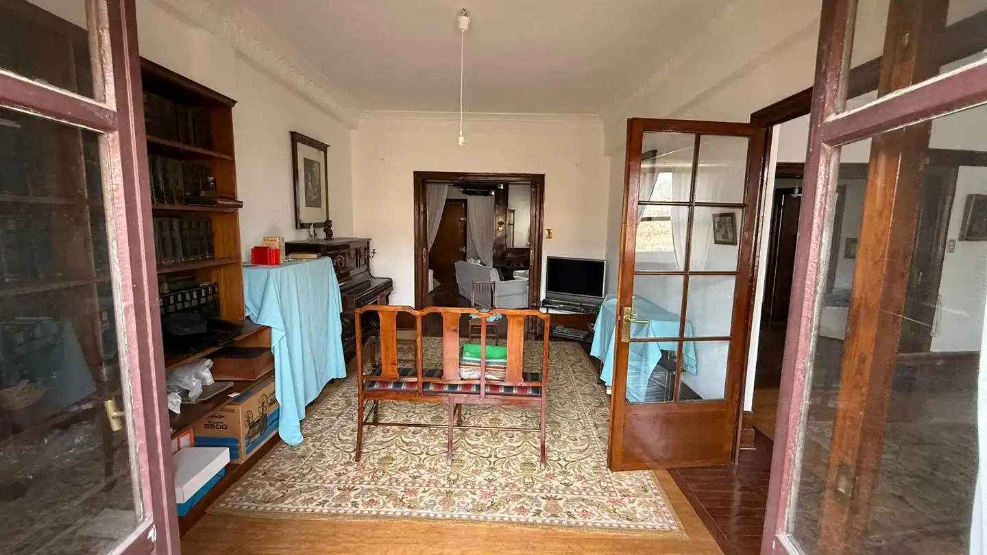 Sala d'estar de Pis en venda en Bilbao  amb Calefacció, Parquet i Terrassa