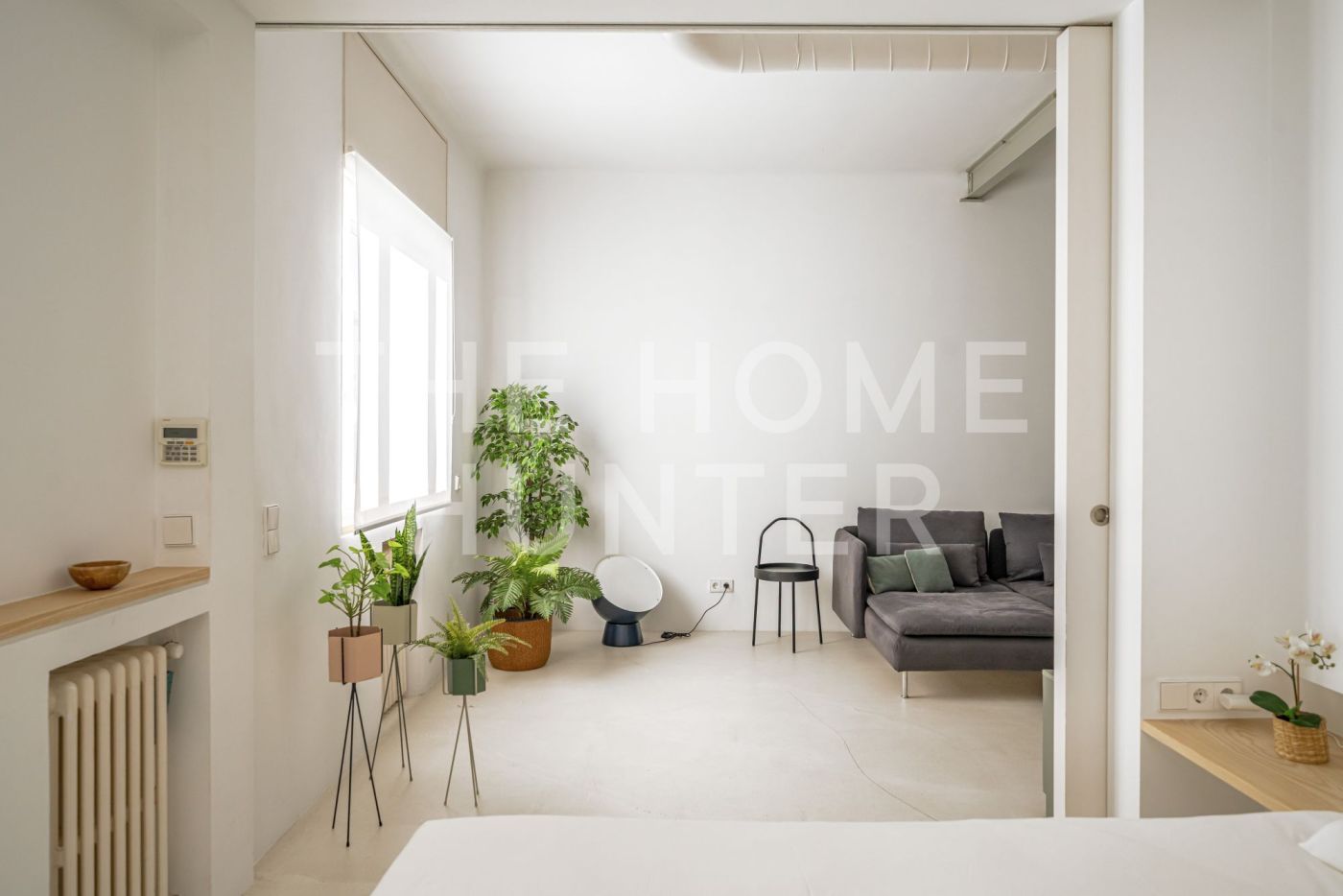 Living room of Flat to rent in  Madrid Capital  with Air Conditioner, Heating and Furnished