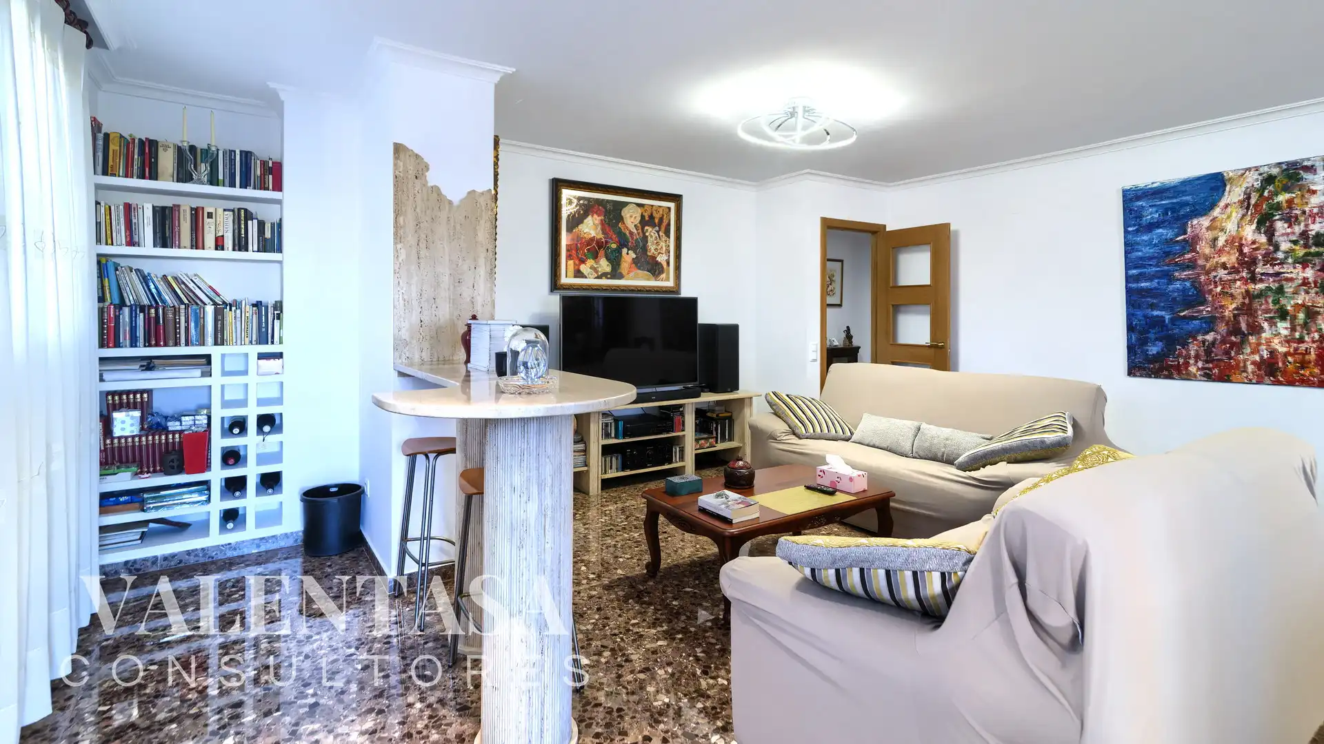 Sala de estar de Piso en venta en Valencia con Aire acondicionado, Calefacción y Amueblado
