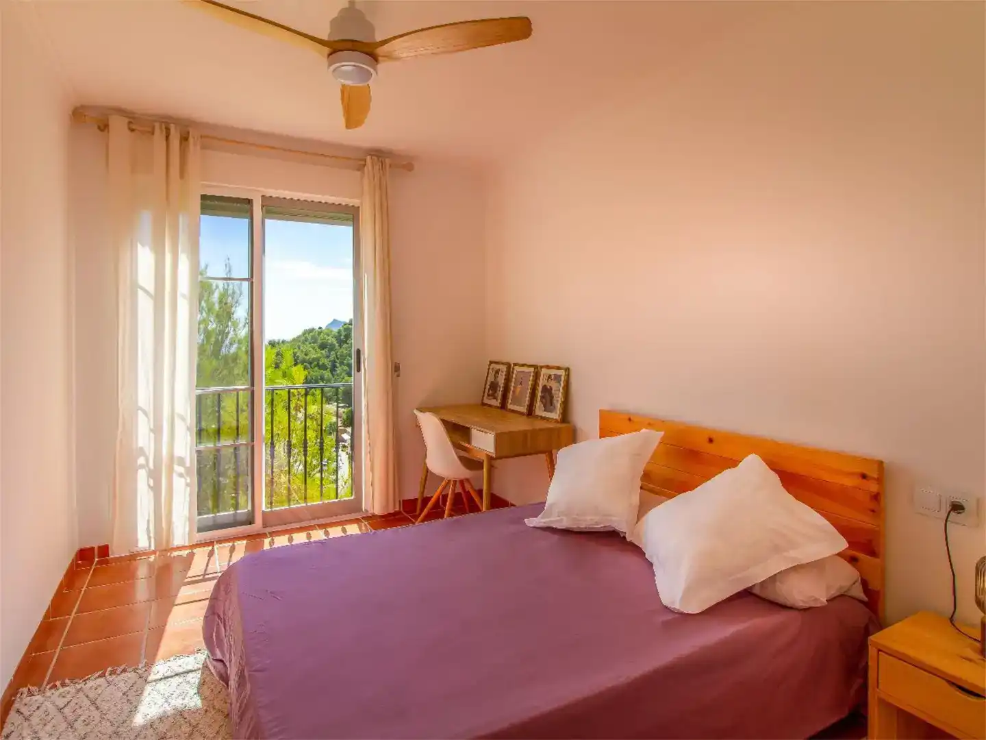 Schlafzimmer von Wohnung zur Miete in Altea mit Klimaanlage, Schwimmbad und Balkon