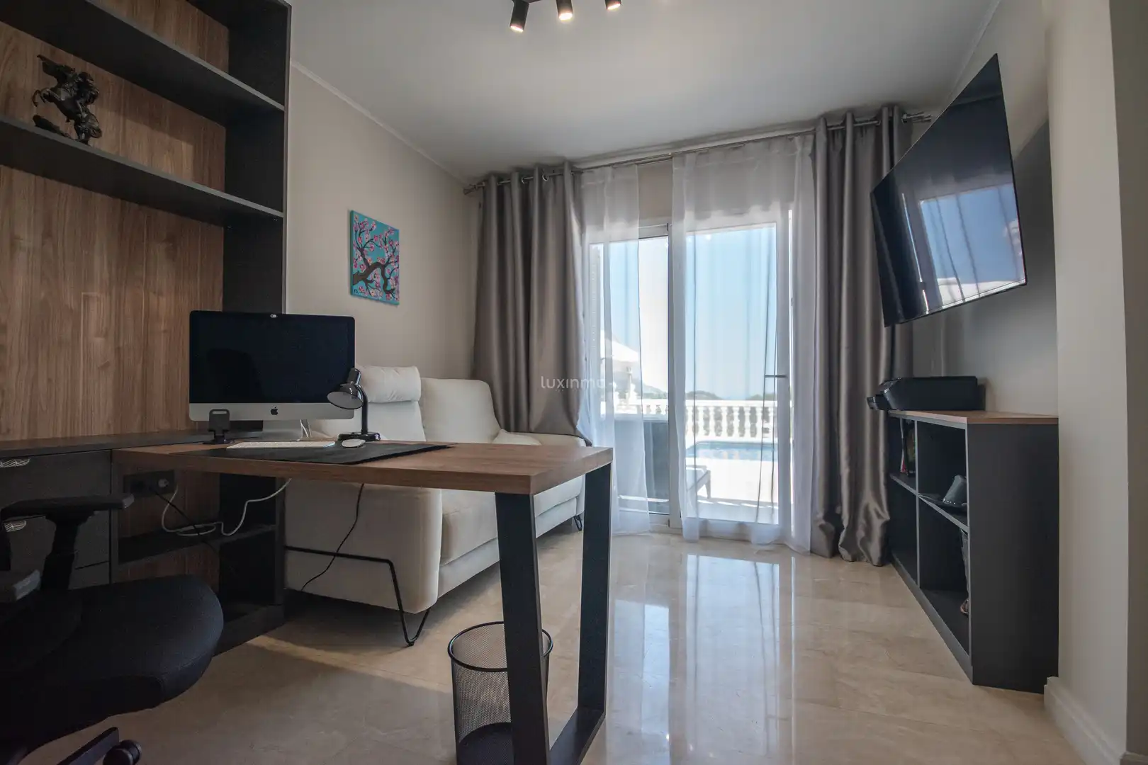Sala de estar de Casa o chalet en venta en Pedreguer con Aire acondicionado, Jardín privado y Terraza