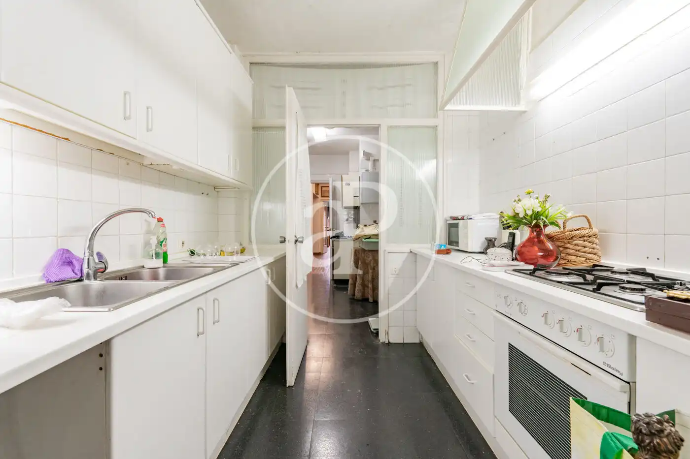 Cocina de Piso en venta en Madrid con Calefacción, Jardín privado y Terraza