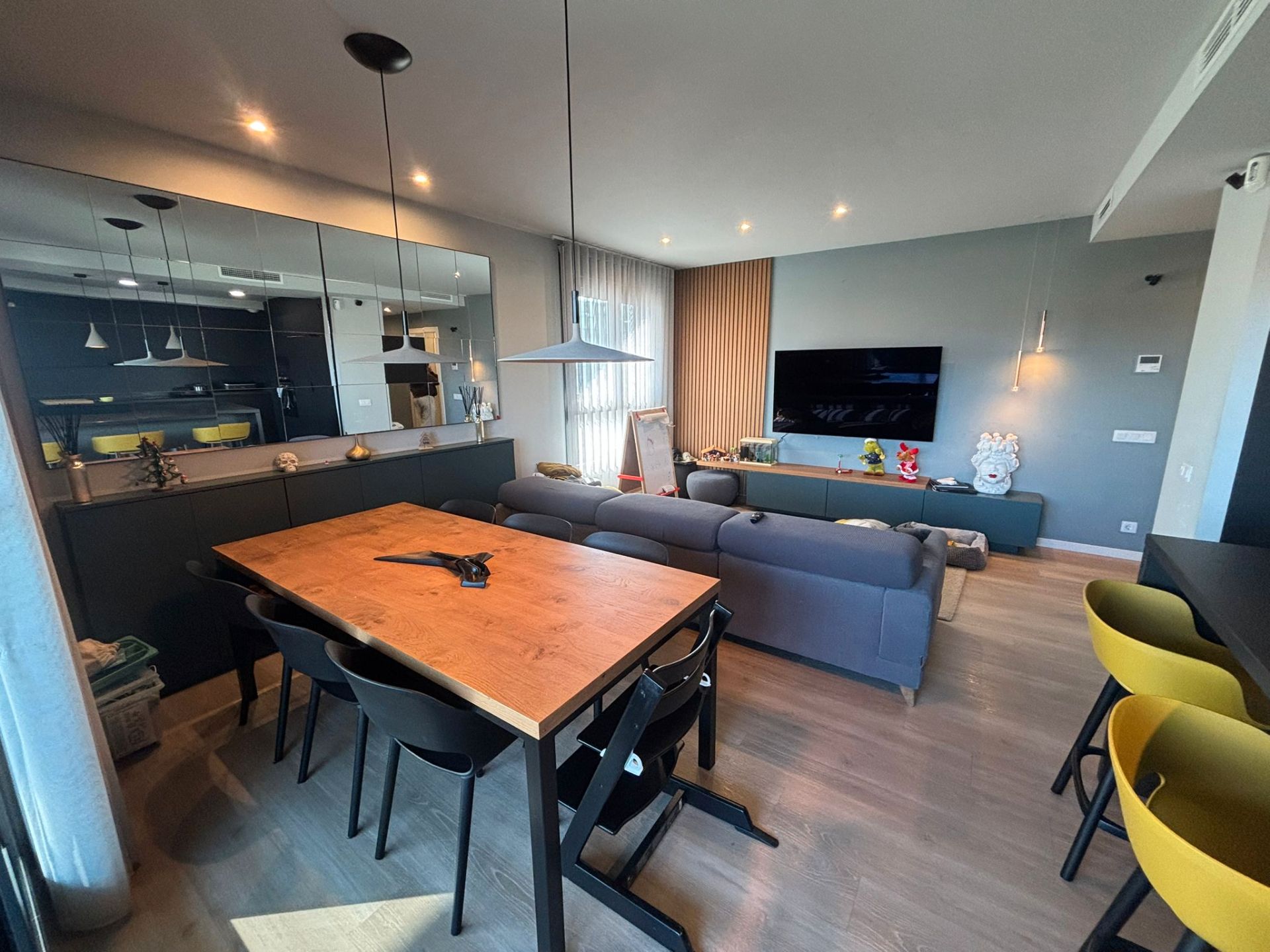 Sala de estar de Piso en venta en Sant Adrià de Besòs con Aire acondicionado, Calefacción y Terraza