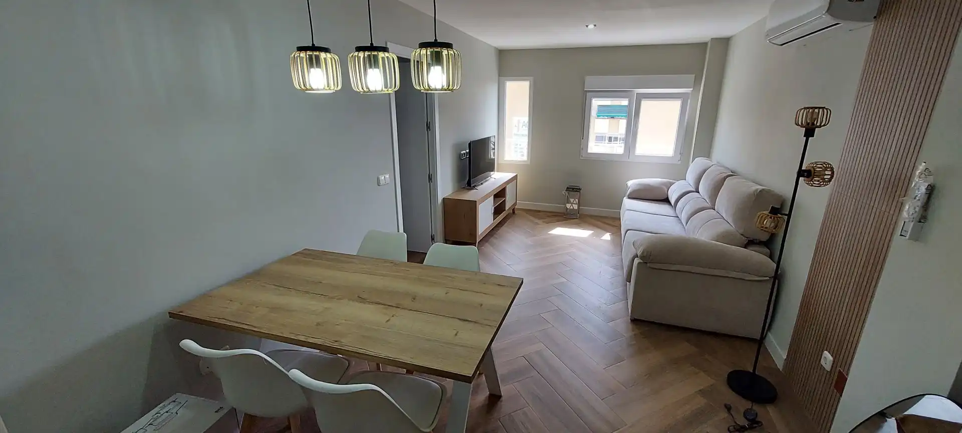 Living room of Flat for rent in Málaga  with Air Conditioner and Furnished