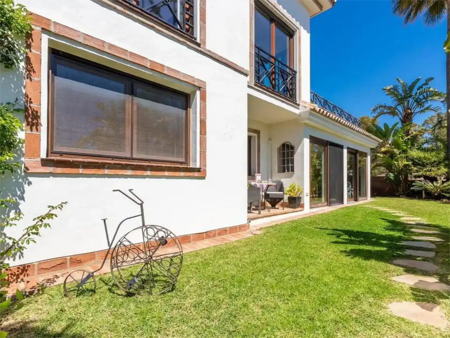 Jardí de Casa o xalet de lloguer en Mijas amb Aire condicionat, Jardí privat i Piscina