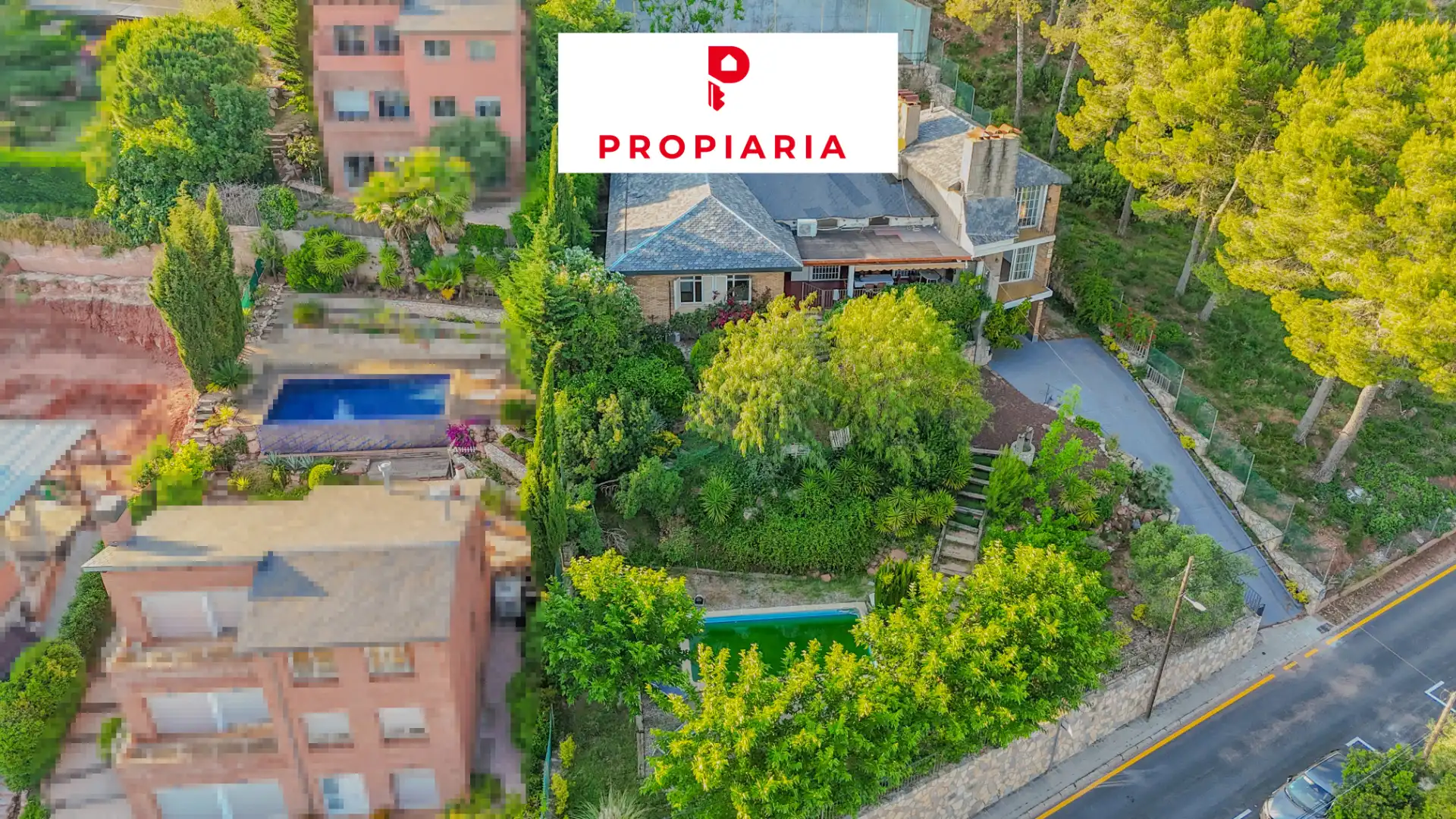 Exterior view of Houses for sale in Pallejà  with Air Conditioner, Heating and Private garden
