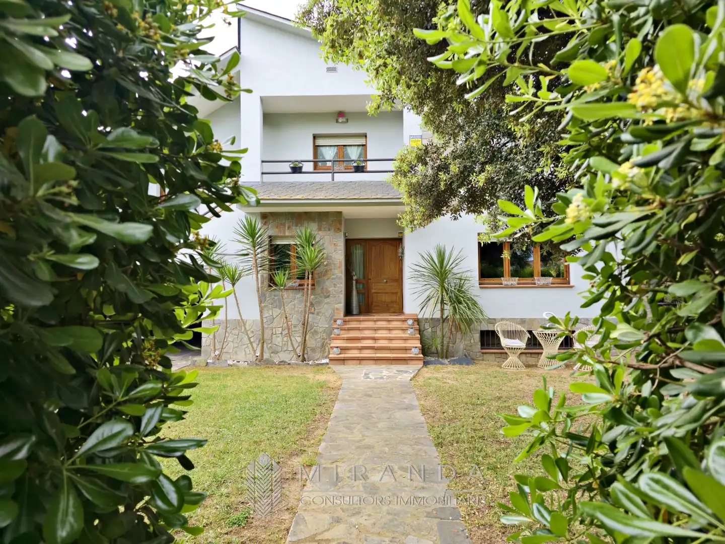 Vista exterior de Casa o xalet en venda en Santa Maria de Palautordera amb Calefacció, Jardí privat i Parquet