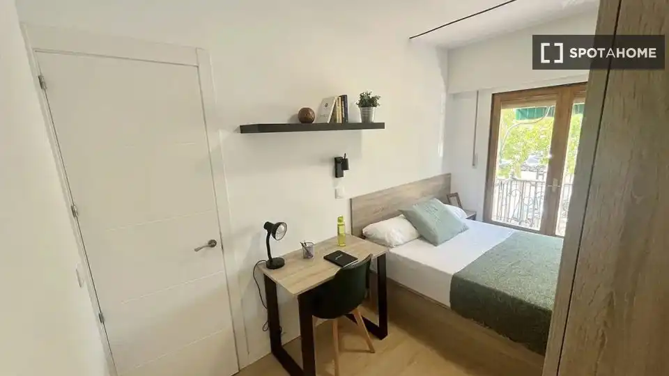 Habitación de Piso de alquiler en Madrid con Aire acondicionado, Calefacción y Amueblado