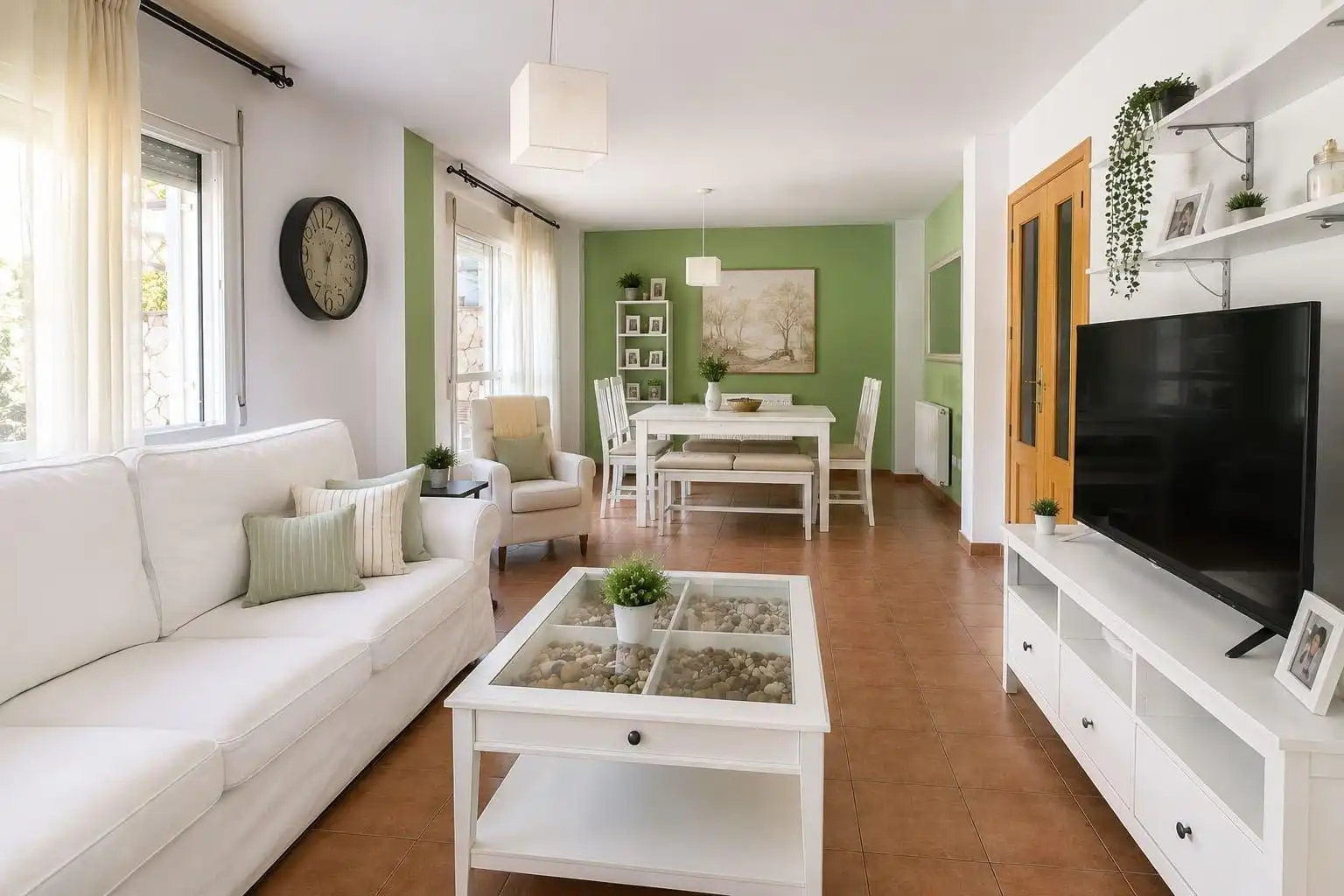 Sala d'estar de Casa adosada en venda en Alovera amb Aire condicionat, Calefacció i Traster