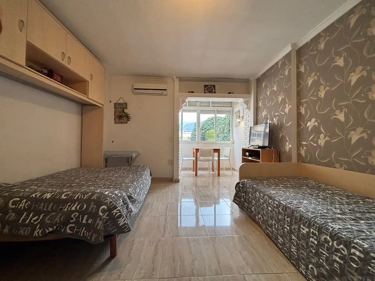 Schlafzimmer von Wohnung zum Verkauf in Benalmádena mit Klimaanlage, Terrasse und Möbliert