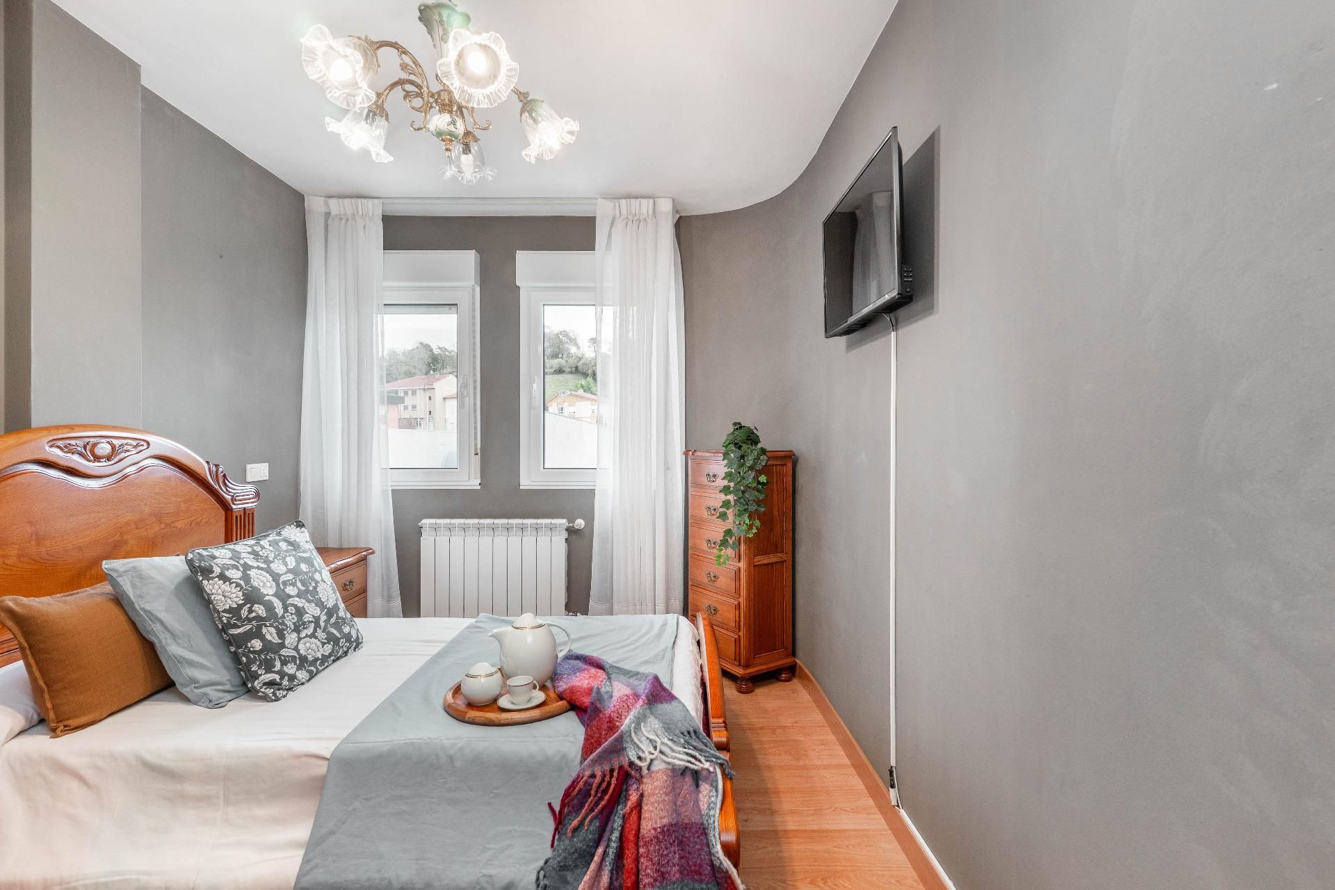 Schlafzimmer von Wohnung zum verkauf in Tineo mit Terrasse, Abstellraum und Möbliert