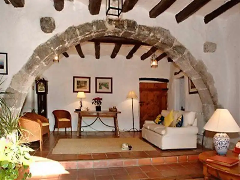 Sala de estar de Finca rústica en venta en Sant Sadurní d'Anoia con Aire acondicionado, Jardín privado y Terraza