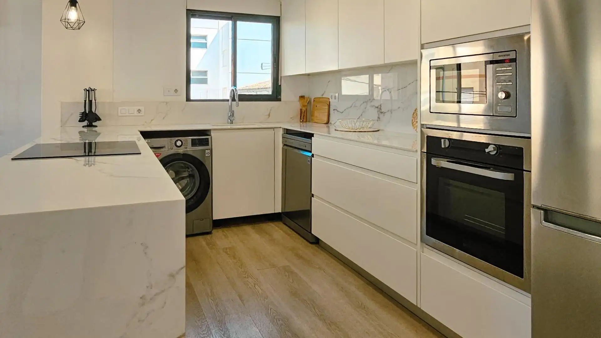 Kitchen of Flat for sale in Daimús  with Air Conditioner, Terrace and Furnished