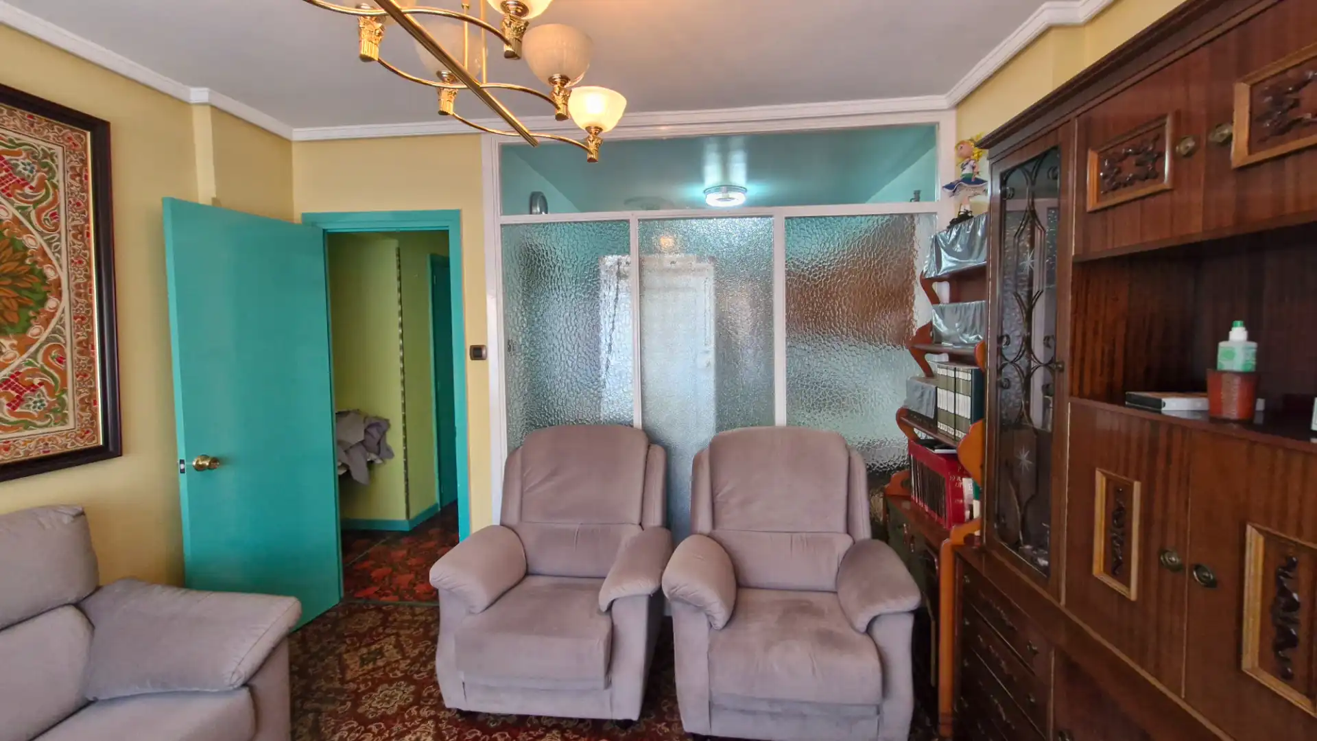 Living room of Flat for rent in Santurtzi   with Heating, Terrace and Furnished