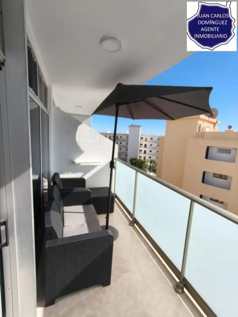 Balcony of Apartments for rent in San Bartolomé de Tirajana  with Terrace, Furnished and Community pool