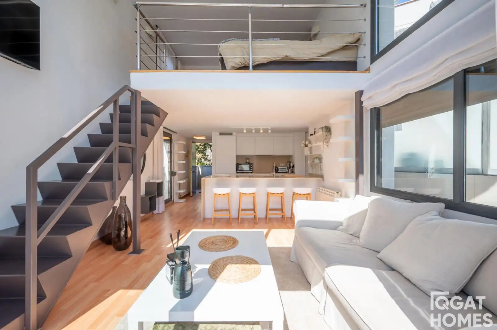 Sala de estar de Piso en venta en Sant Cugat del Vallès con Aire acondicionado, Calefacción y Terraza