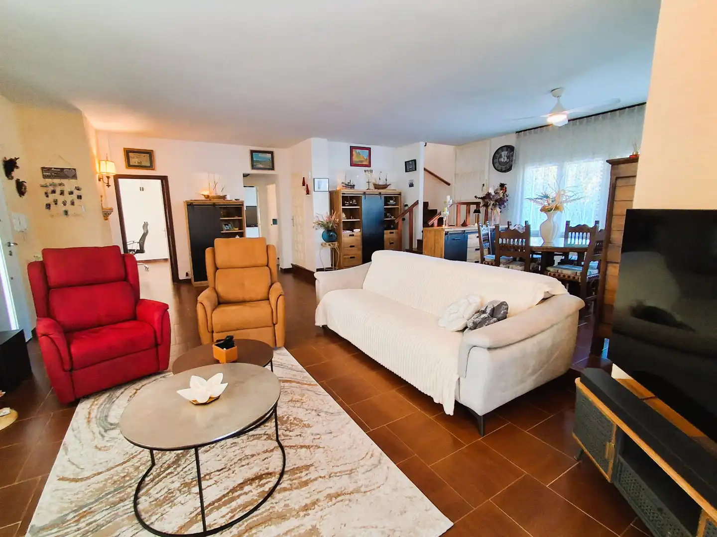 Wohnzimmer von Haus oder Chalet zum Verkauf in Mont-roig del Camp mit Klimaanlage, Heizung und Privatgarten