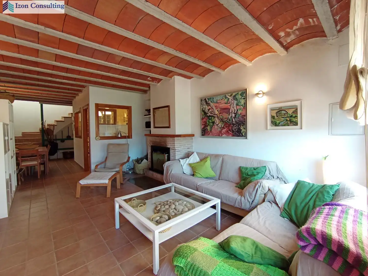 Sala d'estar de Casa o xalet en venda en Elche de la Sierra amb Calefacció, Jardí privat i Terrassa