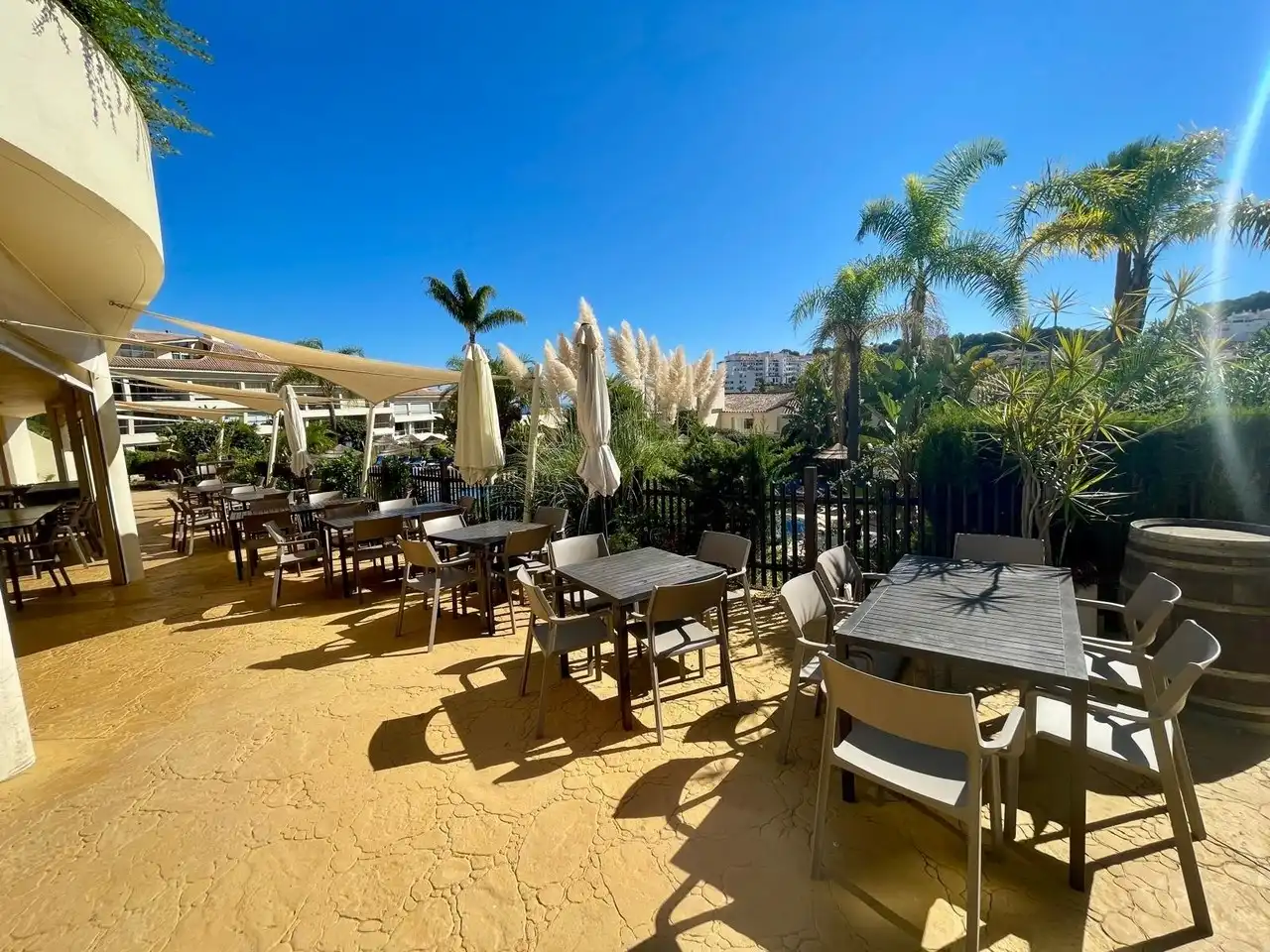 Terraza de Apartamento en venta en Mijas con Aire acondicionado, Terraza y Piscina