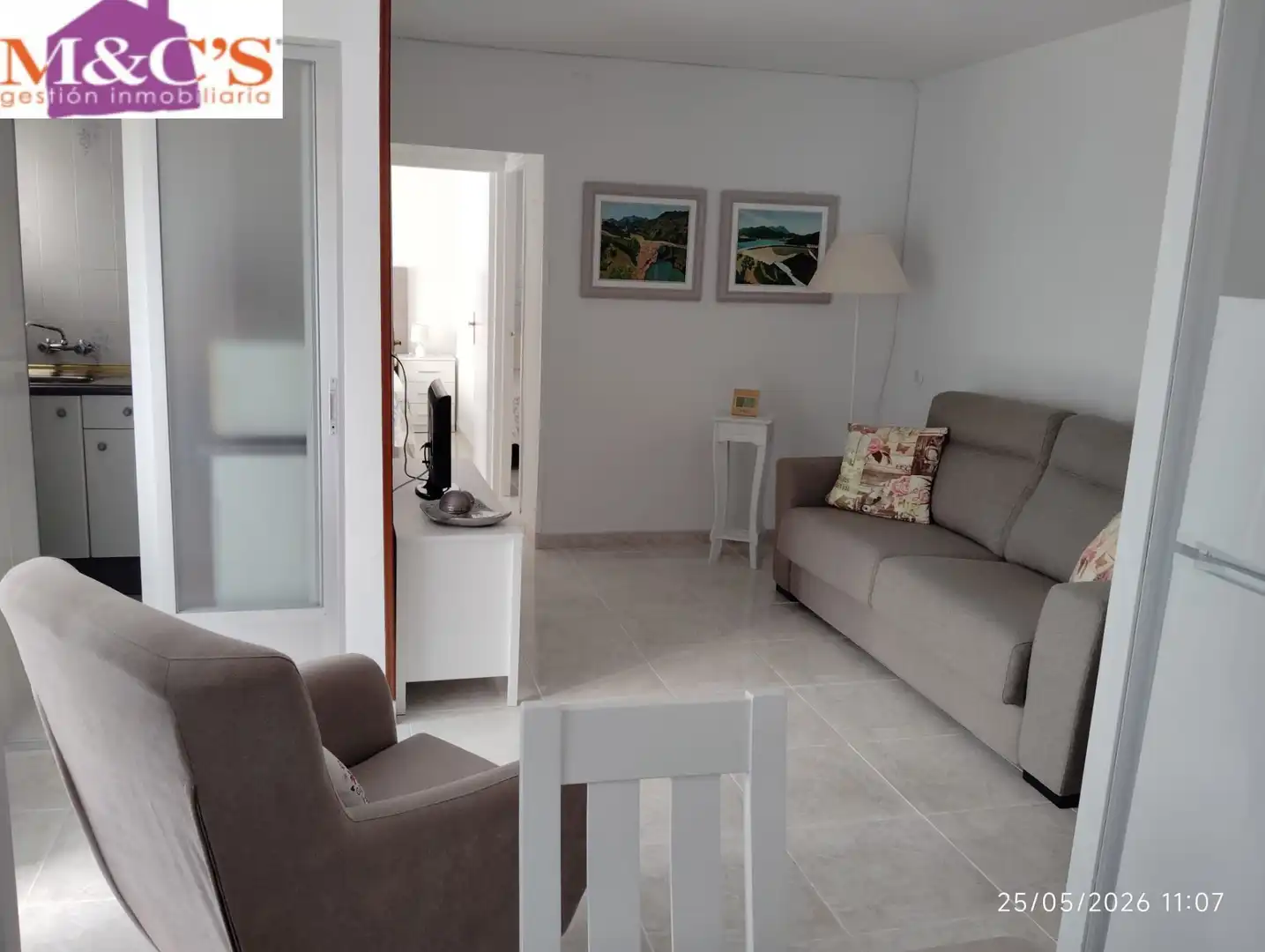 Sala de estar de Piso en venta en Puertollano con Aire acondicionado, Amueblado y Balcón