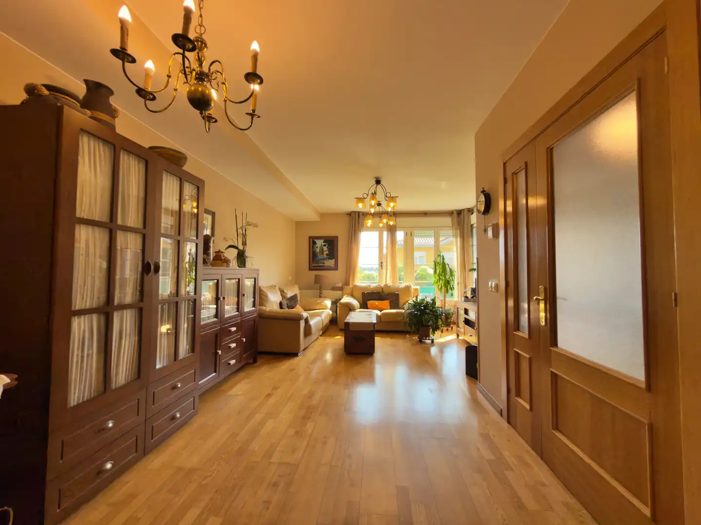 Living room of Detached homes for sale in Llanera  with Heating, Parquet flooring and Terrace