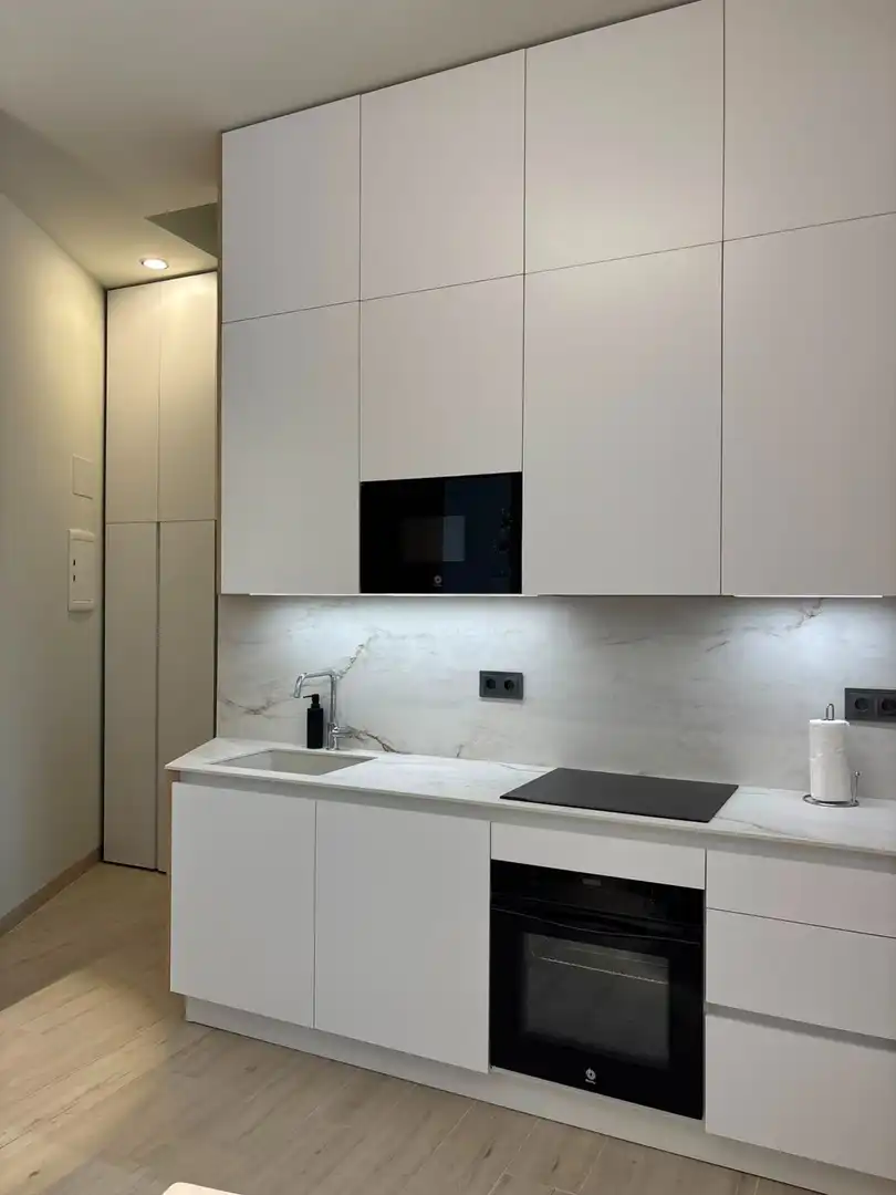 Kitchen of Apartments for rent in L'Alfàs del Pi  with Air Conditioner, Furnished and Community pool