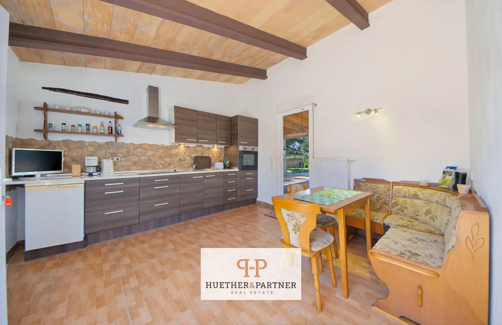 Küche von Country house zum Verkauf in Llucmajor mit Klimaanlage, Heizung und Möbliert