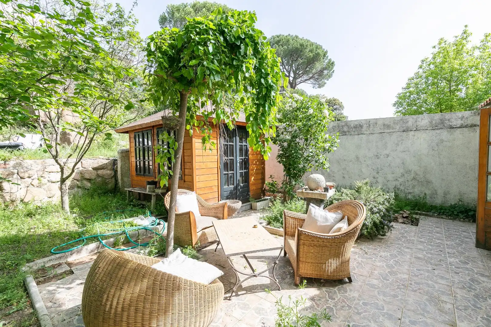 Terrassa de Casa o xalet en venda en Manzanares El Real amb Calefacció i Terrassa