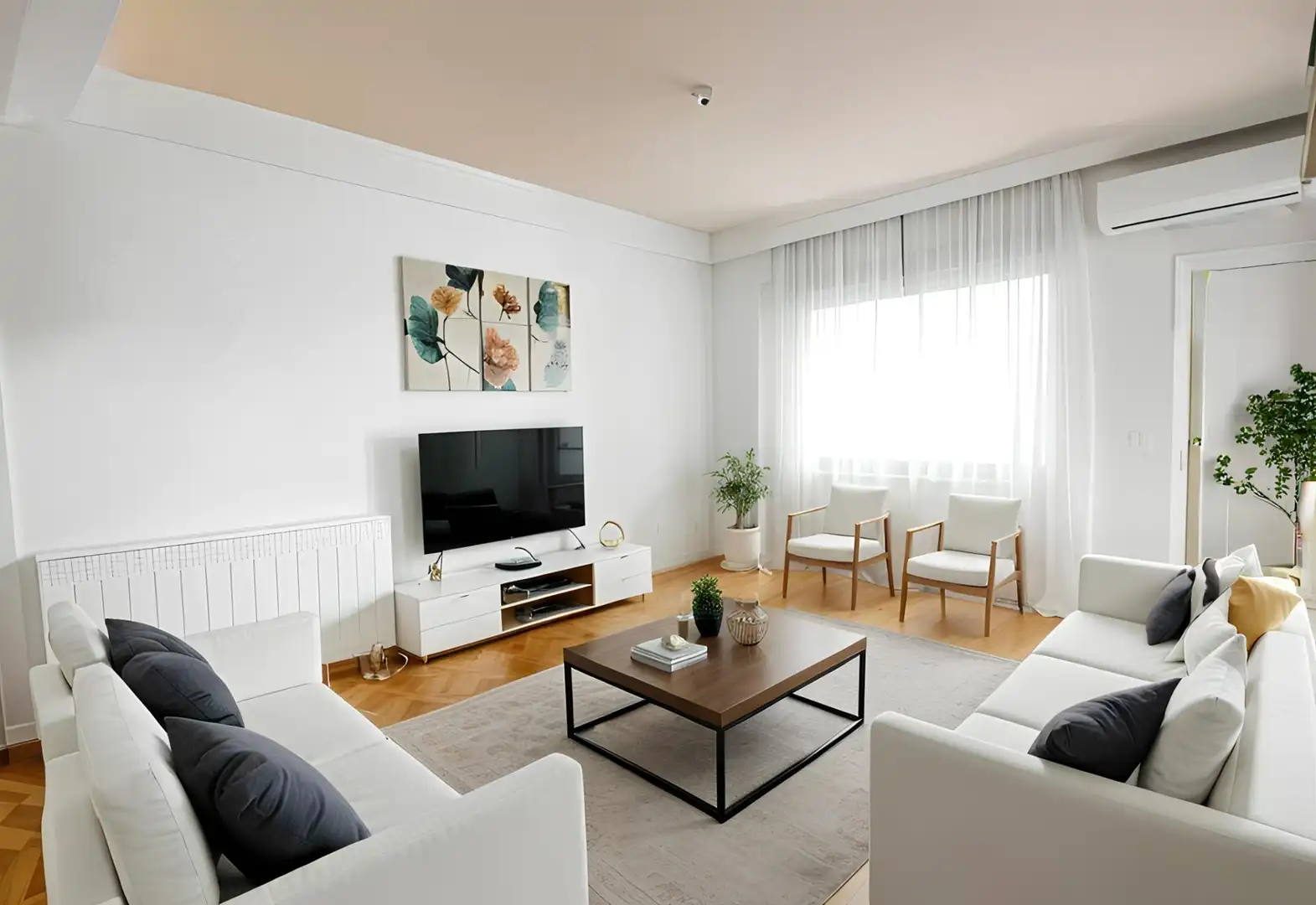 Sala de estar de Piso en venta en Torrejón de Ardoz con Aire acondicionado, Calefacción y Parquet