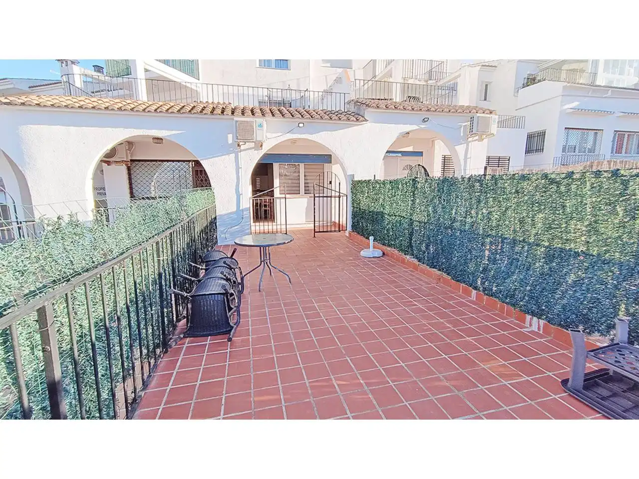 Terraza de Estudio en venta en Peñíscola / Peníscola con Aire acondicionado, Terraza y Amueblado