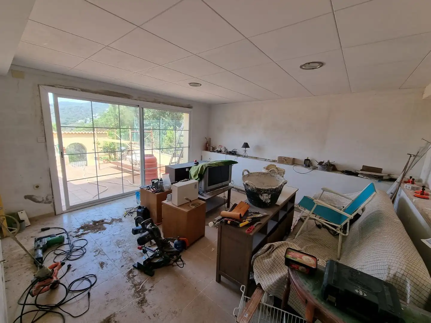 Sala de estar de Casa o chalet en venta en Lloret de Mar con Aire acondicionado, Calefacción y Jardín privado