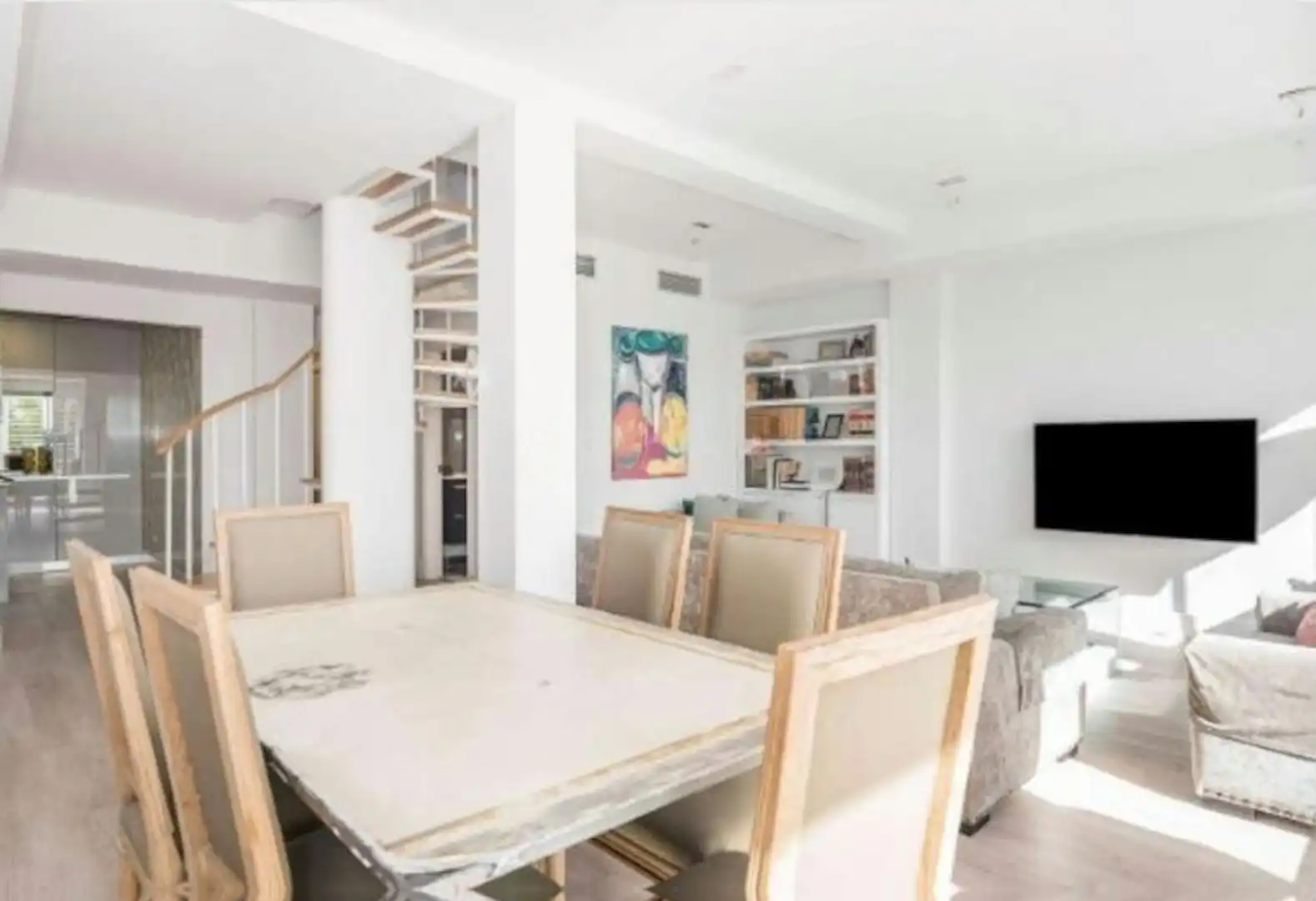 Esszimmer von Wohnung zur untervermieten in Madrid mit Klimaanlage, Heizung und Möbliert