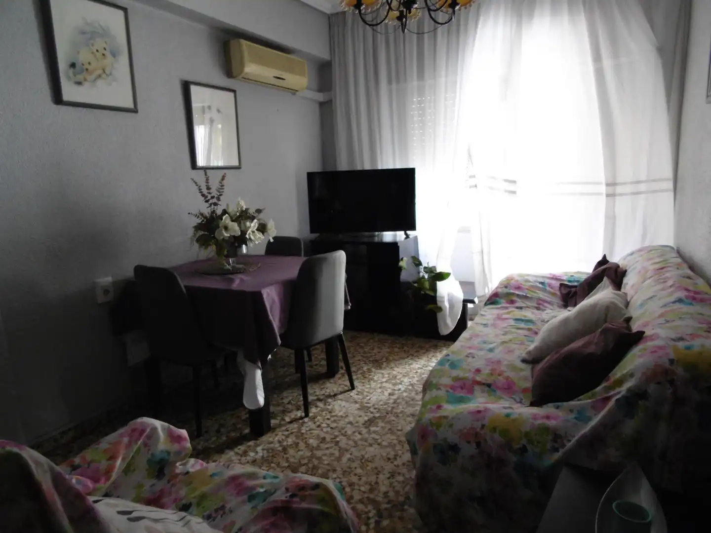 Wohnzimmer von Wohnung zum Verkauf in Castellón de la Plana / Castelló de la Plana mit Klimaanlage und Möbliert